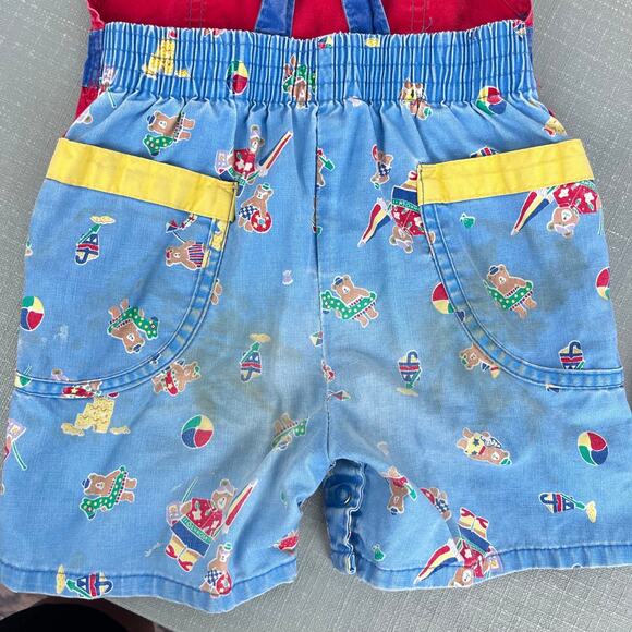 Vintage OshKosh B'gosh Beach Beach Shortalls 4T USA - Picture 11 of 11